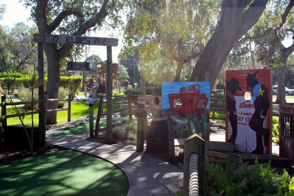 Evie's Family Golf Center western themed Miniature Golf Sarasota, Florida family fun activities