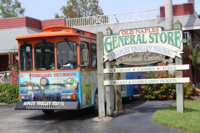 See more than 100 points of interest during a narrated tour aboard the vintage Naples Trolley, Naples Trolley Tours