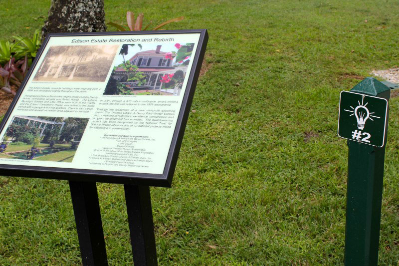 Self-guided audio tour are offered at Edison & Ford Winter Estates in Fort Myers, Florida