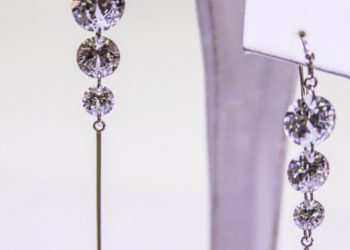 Created Gems Siesta Key Spekralyte diamond drob earrings