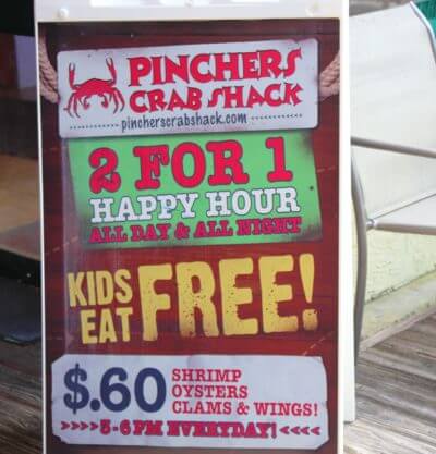 Pinchers Crab Shack restaurant Tin City Naples dining