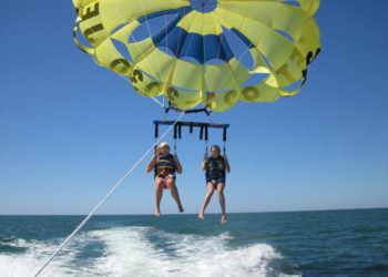 MustDo.com | Sarasota, Florida Must Do Visitor Guide |Siesta Key Watersports tandem parasailing Sarasota, Florida