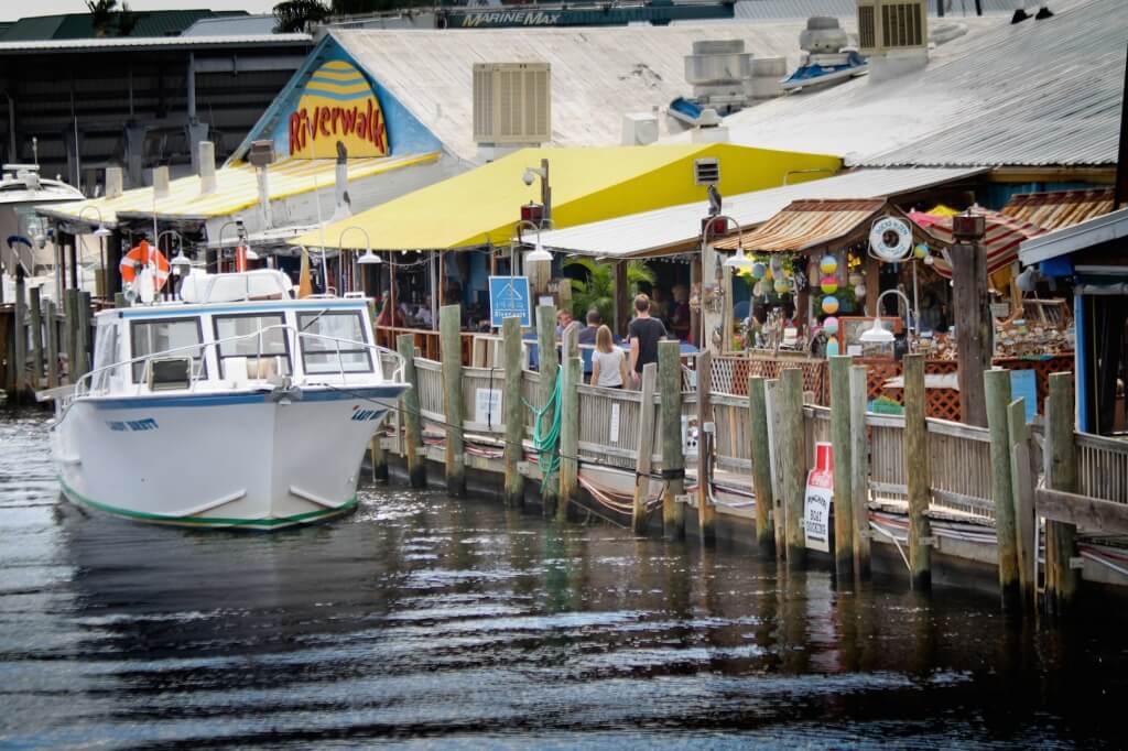 Must Do Visitor Guides Riverwalk waterfront dining, activites at Tin City Naples, FL. Photo credit Debi Pittman Wilkey