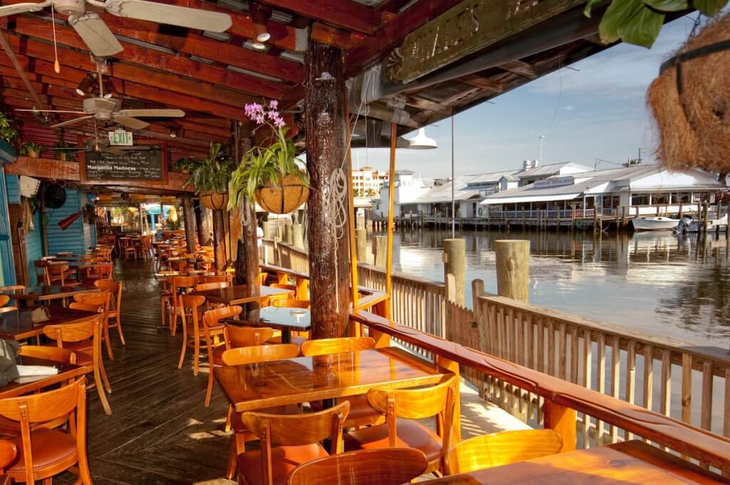 MustDo.com | Riverwalk waterfront restaurant Tin City. Naples, Florida. Photo by Debi Pittman Wilkey