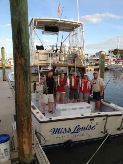 MustDo.com | Sunshine Tours fishing charters aboard the Miss Louise Marco Island, Florida. Must Do Visitor Guides.
