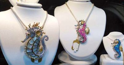 MustDo.com | Kovel seahorse jewelry at Just Because boutique St Armands Circle Sarasota, FL