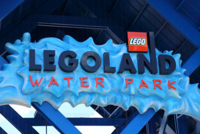 MustDo.com | Legoland Water Park. LEGOLAND Florida is the largest LEGOLAND® in the world. It features 50 rides, shows and attractions on 50 acres. Aimed at visitors aged 2 to 12, it’s an amazing colorful world of rides, activities and working Lego models.