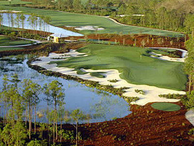 MustDo.com | Old Corkscrew Golf Club designed by Jack Nicklaus, this non-residential Signature Course was designed to blend with the existing natural assets including many mature oaks and pine trees. The 7,400 yard course has a slope rating of 142, providing an interesting game for even the most experienced golfer.