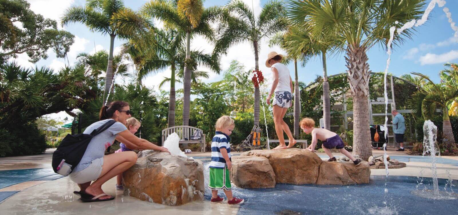 Children's play area at Naples Botanical Gardens, Naples, Florida, USA. Photo by Debi Pittman Wilkey
