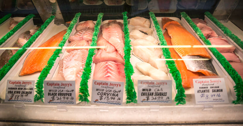 MustDo.com | Shop a large selection of fresh seafood and fish at Oakes Farms Market Naples, Florida. Photo by Jennifer Brinkman.