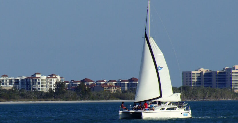 MustDo.com | Take a leisurely three-hour cruise aboard Cool Beans sailing catamaran in Naples and Marco Island, Florida.