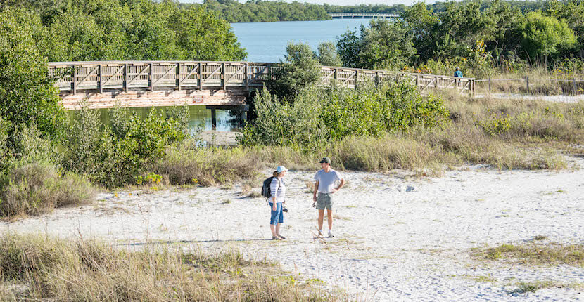 MustDo.com | Hiking at Lovers Key State Park Beach, this beautiful state park is located approximately 20 miles north of Naples, Florida and is accessible via Bonita Beach Road in Bonita Springs. Photo by Debi Pittman Wilkey.
