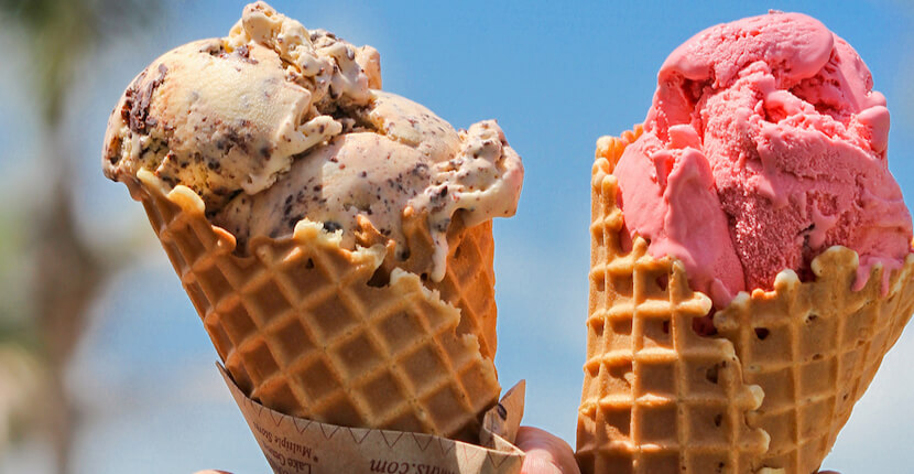 MustDo.com | Creamy delicious ice cream in a waffle cone.