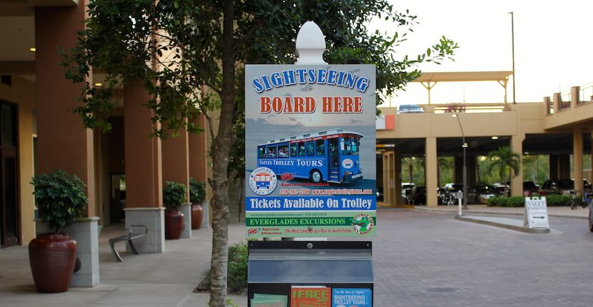 MustDo.com | See more than 100 Naples, Florida area points of interest during a narrated tour aboard Naples Trolley Tours' vintage trolley.
