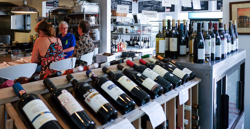 MustDo.com | Awesome wine available at Three60 Market, a Unique Naples, Florida Waterfront Restaurant, Gourmet Market and Deli. Photo by Mary Carol Fitzgerald.