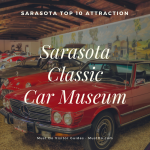 Sarasota Classic Car Museum is the second oldest continuously operating museum of antique cars in the USA. The museum has an ever-changing selection of exhibits including antique, exotic, American, European, and one-of-a-kind cars you are unlikely to see on the roads today. Photo by Jennifer Brinkman.