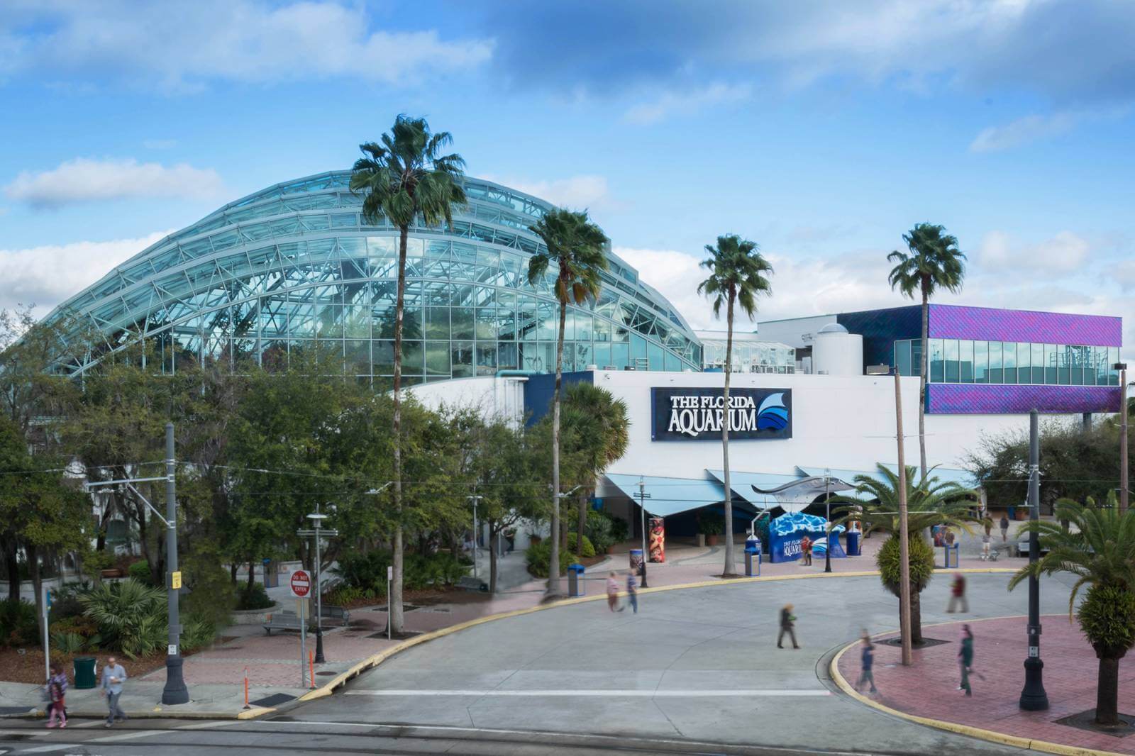 The Florida Aquarium is only about an hour away from Sarasota, located in Tampa’s Channelside area. It makes for an ideal Sarasota day trip. Photo credit The Florida Aquarium.