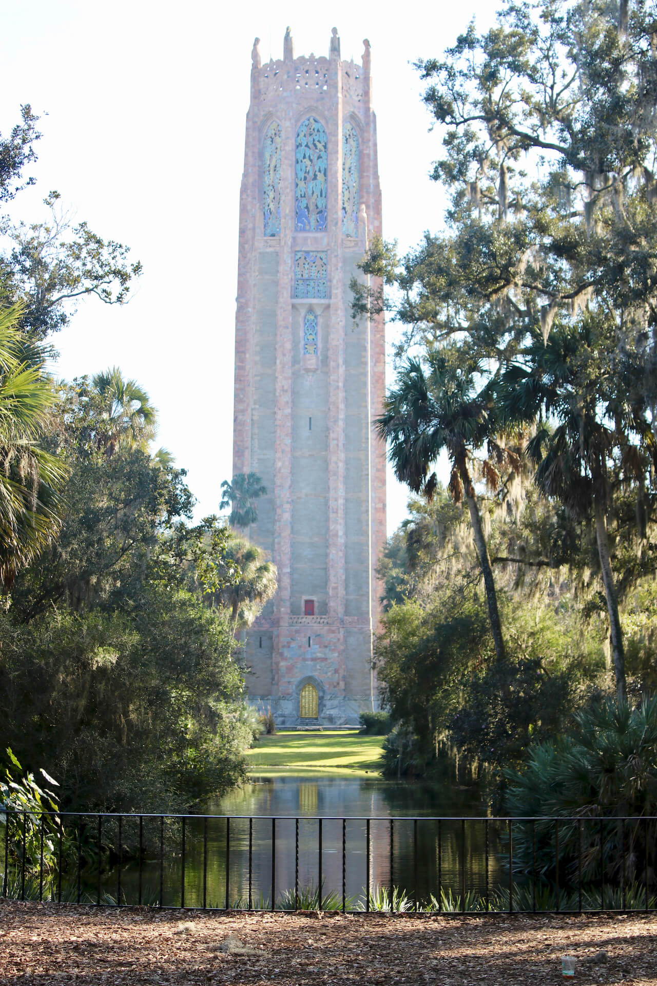 Explore 50 acres of meandering pathways and gardens, listen to the beautiful bells of the Singing Tower carillon, and stroll through a Mediterranean-style mansion at Bok Tower Gardens Lake Wales, Florida. Must Do Visitor Guides | MustDo.com. Photo by Nita Ettinger