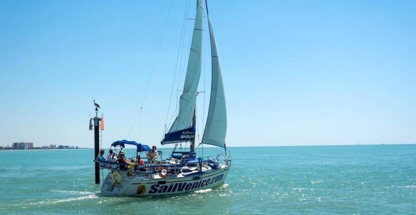 Set sail onto the beautiful Gulf of Mexico waters on a relaxing, entertaining, and unique 2-hour sightseeing or sunset sailing cruise aboard the Hunter 30’ Inspiration Sail Venice in Venice, Florida. Must Do Visitor Guides | MustDo.com