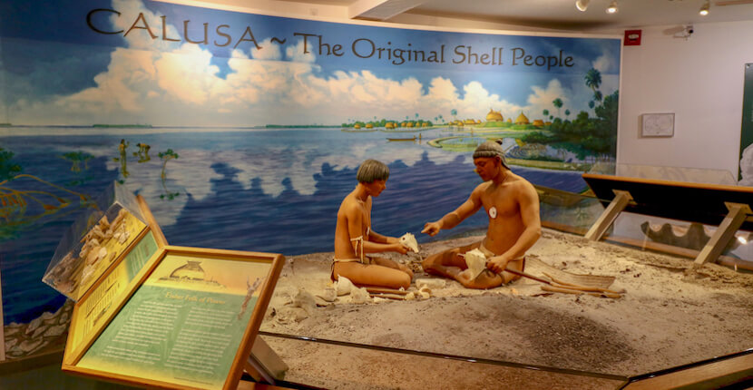 Calusa Indian display. Bailey-Matthews Shell Museum provides education on shells and mollusks (the shell makers) with exhibits, programs and more for kids and adults. This top Sanibel, Florida attraction is considered the most comprehensive shell museum in the western hemisphere! Photo by Nita Ettinger. Must Do Visitor Guides | MustDo.com