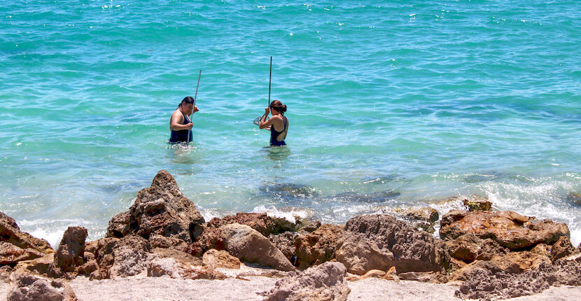 Search for Fossilized Sharks Teeth on Caspersen Beach in Venice, Florida. Photo by Nita Ettinger. Must Do Visitor Guides MustDo.com