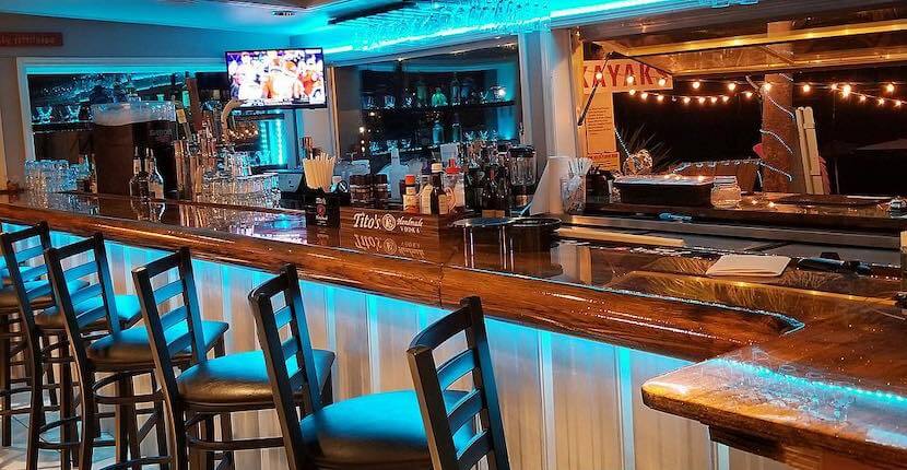 Full service bar Capri Fish House Restaurant Marco Island, Florida.