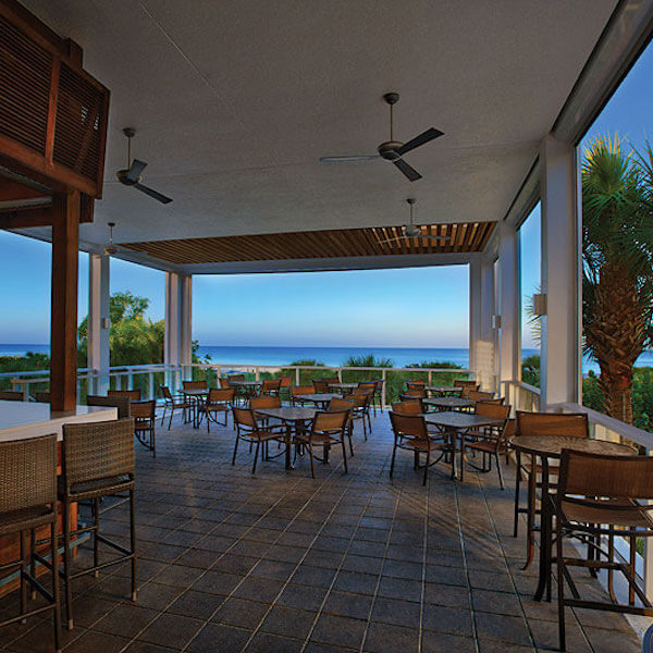 Stilts Beachside Bar & Grill waterfront dining Marco Island, Florida.
