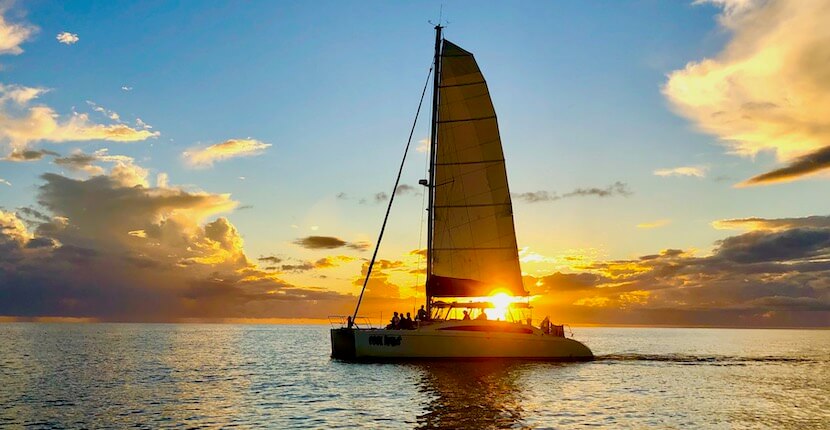 MustDo.com | Take a leisurely three-hour sunset cruise aboard Cool Beans sailing catamaran in Naples and Marco Island, Florida.