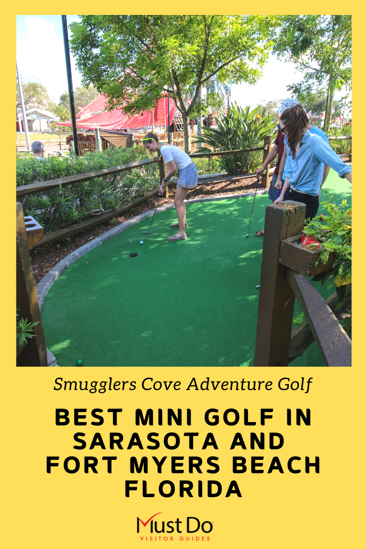 Smuggler's Cove Adventure Golf in Fort Myers and Sarasota, Florida is a fun mini golf course for kids and adults. Photo by Laurén Ettinger. Must Do Visitor Guides | MustDo.com