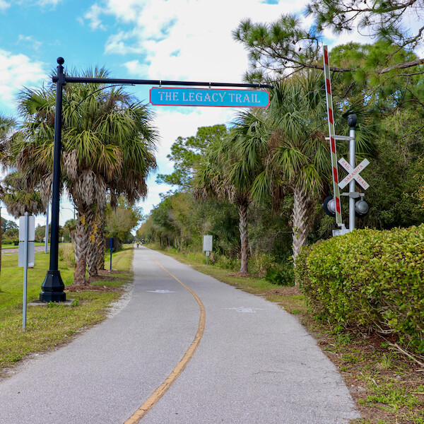The Legacy Trail paved multi-use recreational trail for biking, hiking in Sarasota and Venice, Florida. Photo by Nita Ettinger. Must Do Visitor Guides | MustDo.com