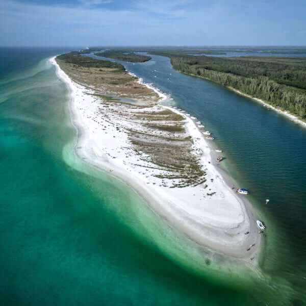 Keywaydin Island is an 8-mile long barrier island located between Naples and Marco Island, Florida and is part of the pristine Rookery Bay Reserve.