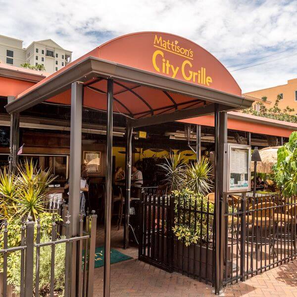 Mattison's City Grille. Enjoy dining, drinks, and live entertainment at this Sarasota, Florida Main Street outdoor covered restaurant and bar. Must Do Visitor Guides | MustDo.com