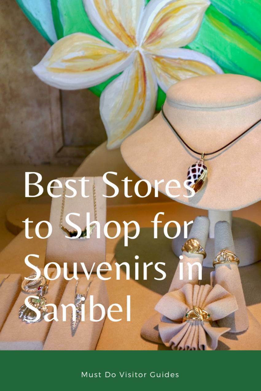 Get a souvenir or gift to remember your Sanibel, Florida vacation. See this list of best stores for tropical jewelry, keepsakes, swimsuits, and kid's stuff. Must Do Visitor Guides | MustDo.com