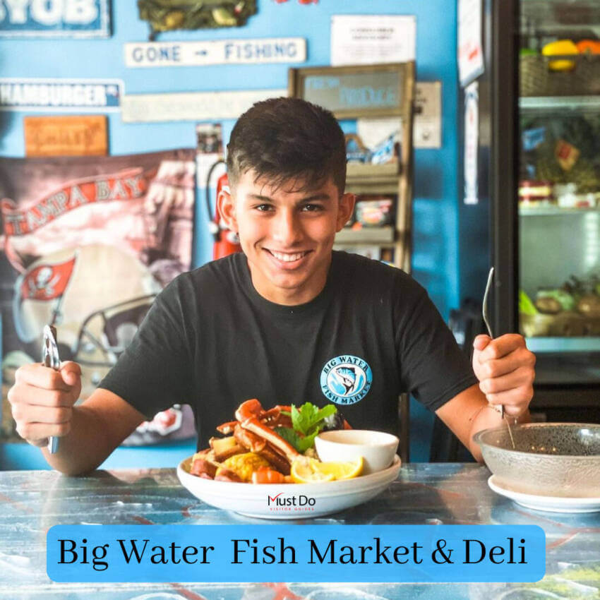 Big Water Fish Market and Deli is a retail fish market and a casual seafood restaurant and deli in Siesta Key, Florida.