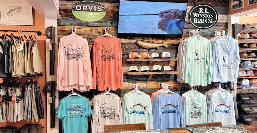 Sanibel's Fly Outfitters Sanibel Island shop offers custom guided fishing charters, tours, fly casting lessons, fly fishing gear, accessories, and apparel.