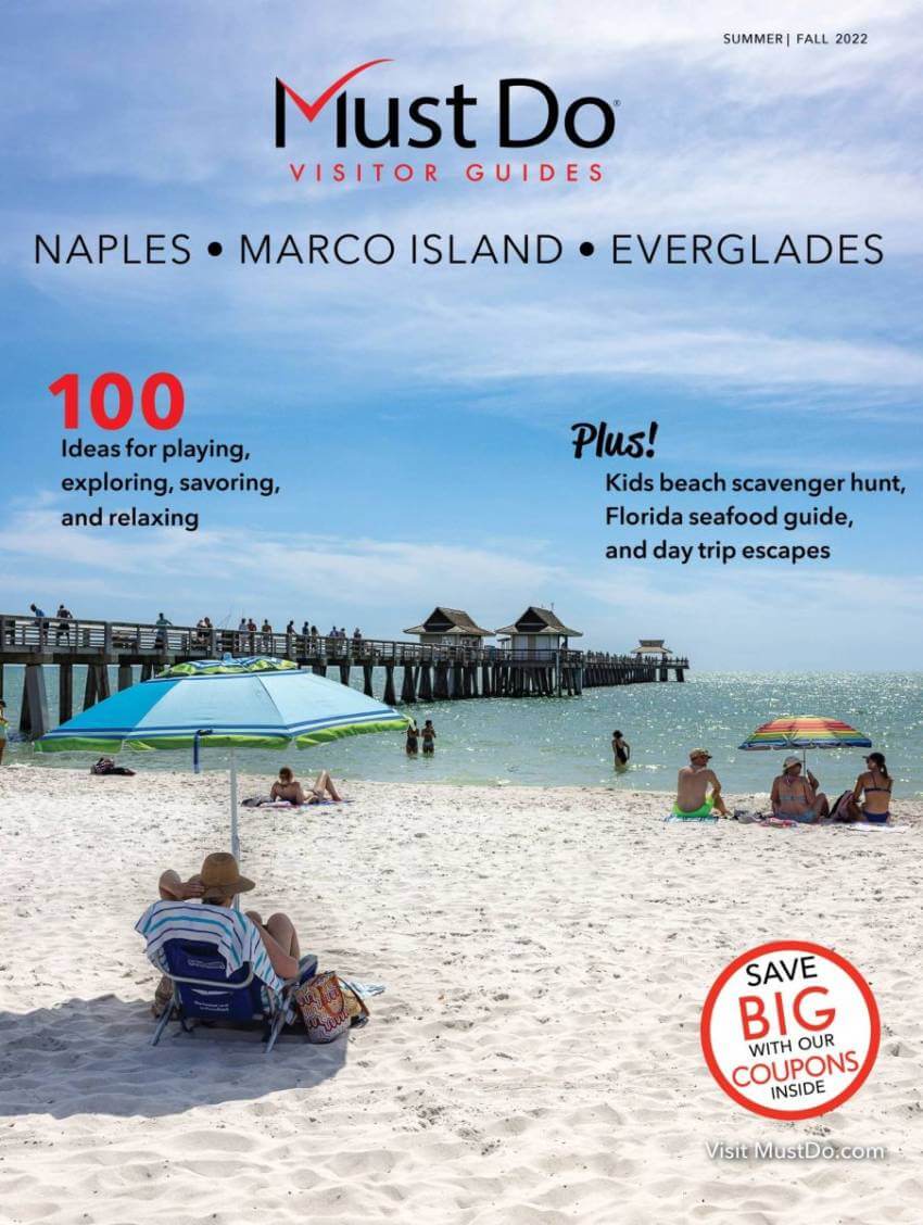 Naples, Marco Island, Everglades Must Do Visitor Guides magazine cover. 